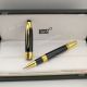 NEW UPGRADED Replica Mont Blanc J F K Rollerball Pen Black and Gold (4)_th.jpg